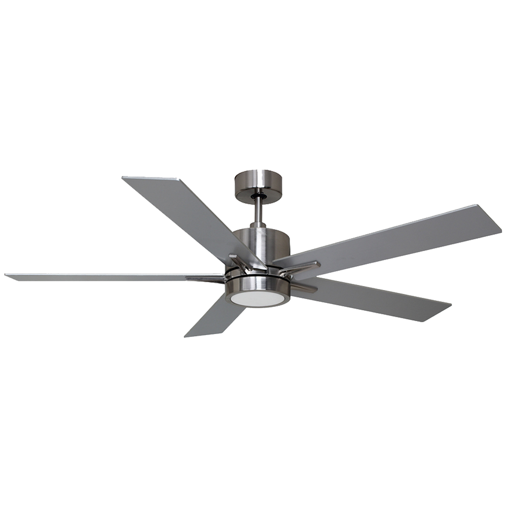 5-Blade 52" NK Modern Cylinder Fan Silver Walnut Blades WC-6-WH