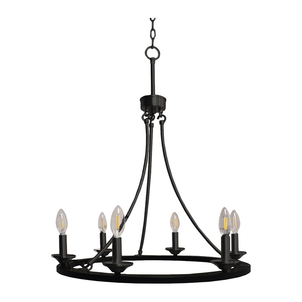 Trento 6-Light Ring Chandelier - MB E12