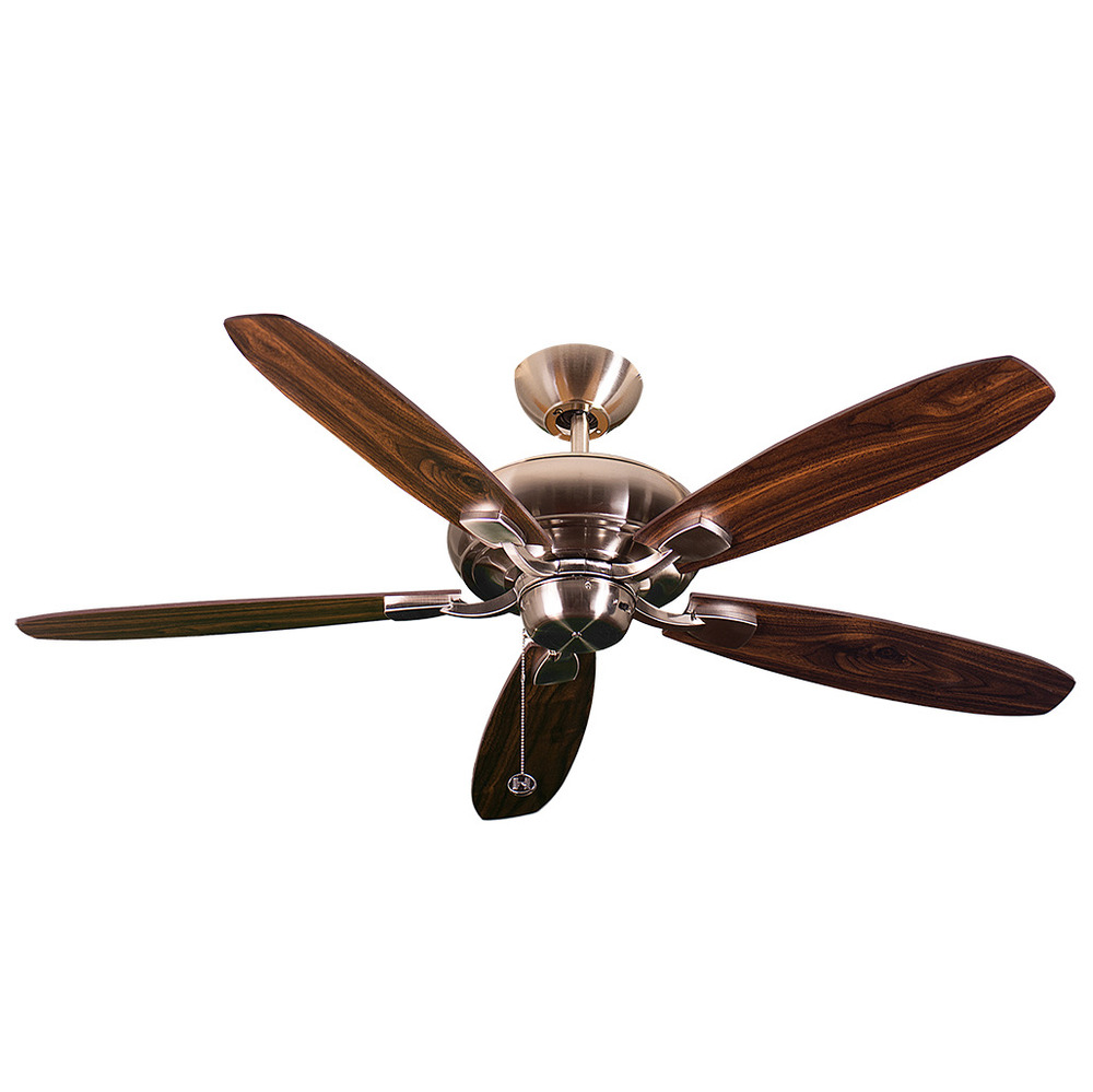 52' 5-Blade Upgrade Ceiling Fan NK - Charred Pecan/Walnut Blades