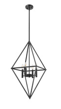 HOMEnhancements 70373 - Vivio Gomez 4-Light 20" Geometric Triangle Pendant - MB