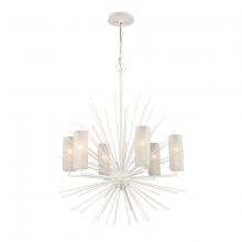 ELK Home 82087/6 - Sea Urchin 27'' Wide 6-Light Chandelier - White Coral